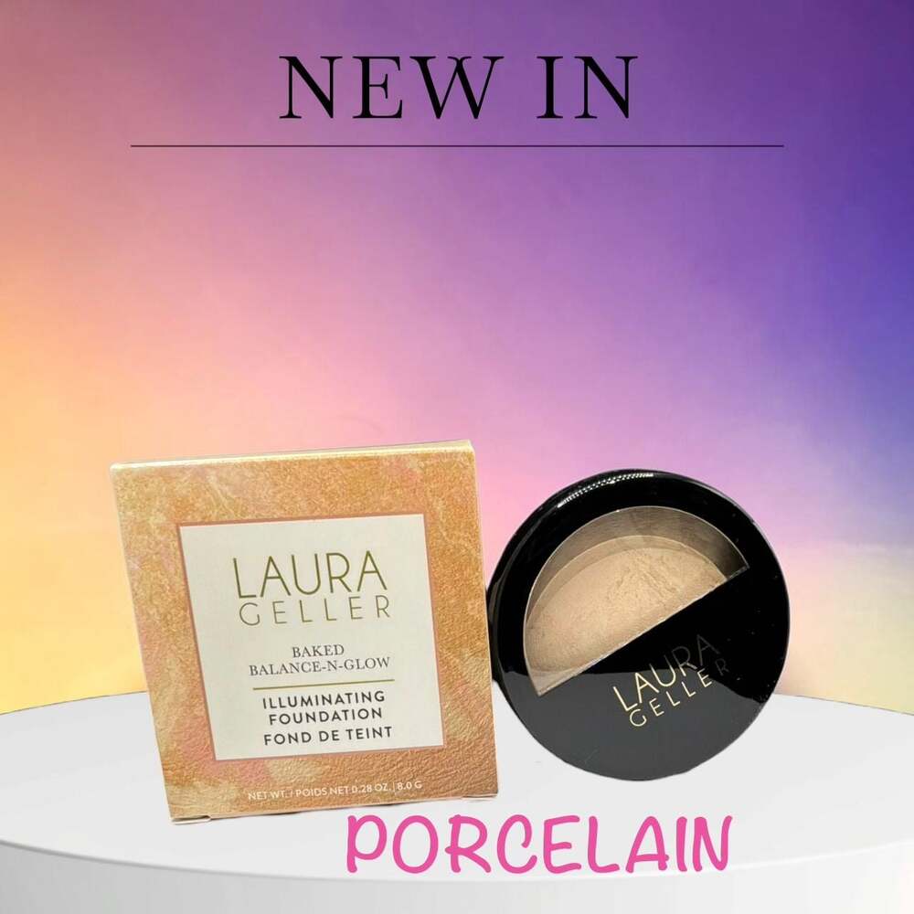 Laura Geller Baked Balance-N-Glow Illuminating Foundation Porcelain 0.28 oz